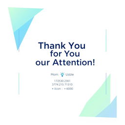 A thank you page for a presentation featuring a clean and professional layout designed to convey appreciation for the audience's attention