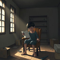 A deeply emotional scene illustrating the weight of a final goodbye
