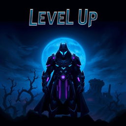 A dark-themed cover artwork for a video game titled 'Level Up'