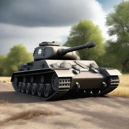 A high-quality digital art image showcasing a Panzer IV tank in a realistic style