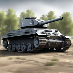 A high-quality digital art image showcasing a Panzer IV tank in a realistic style