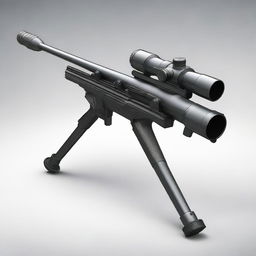 A high-quality digital art image of an anti-tank rifle, depicted in a realistic style