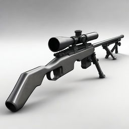 A high-quality digital art image of an anti-tank rifle, depicted in a realistic style