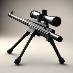 A high-quality digital art image of an anti-tank rifle, depicted in a realistic style