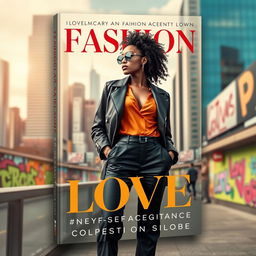 A captivating book cover design for a title centered on fashion, love, and self-acceptance