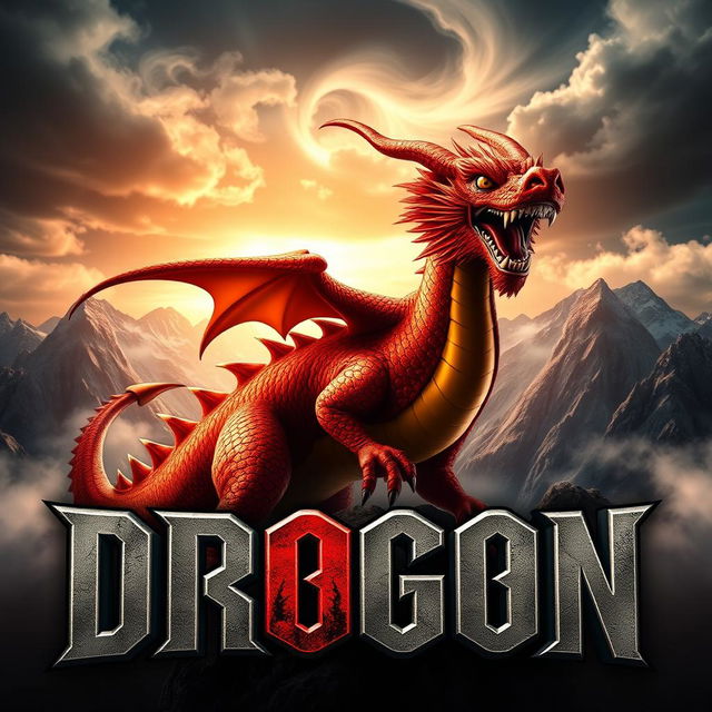 A striking channel cover for 'DROGON', featuring a bold and dynamic dragon theme