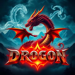 A striking channel cover for 'DROGON', featuring a bold and dynamic dragon theme