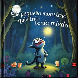 In the center of the cover, Miko the little monster is standing slightly curled up, looking upward with a mix of curiosity and concern
