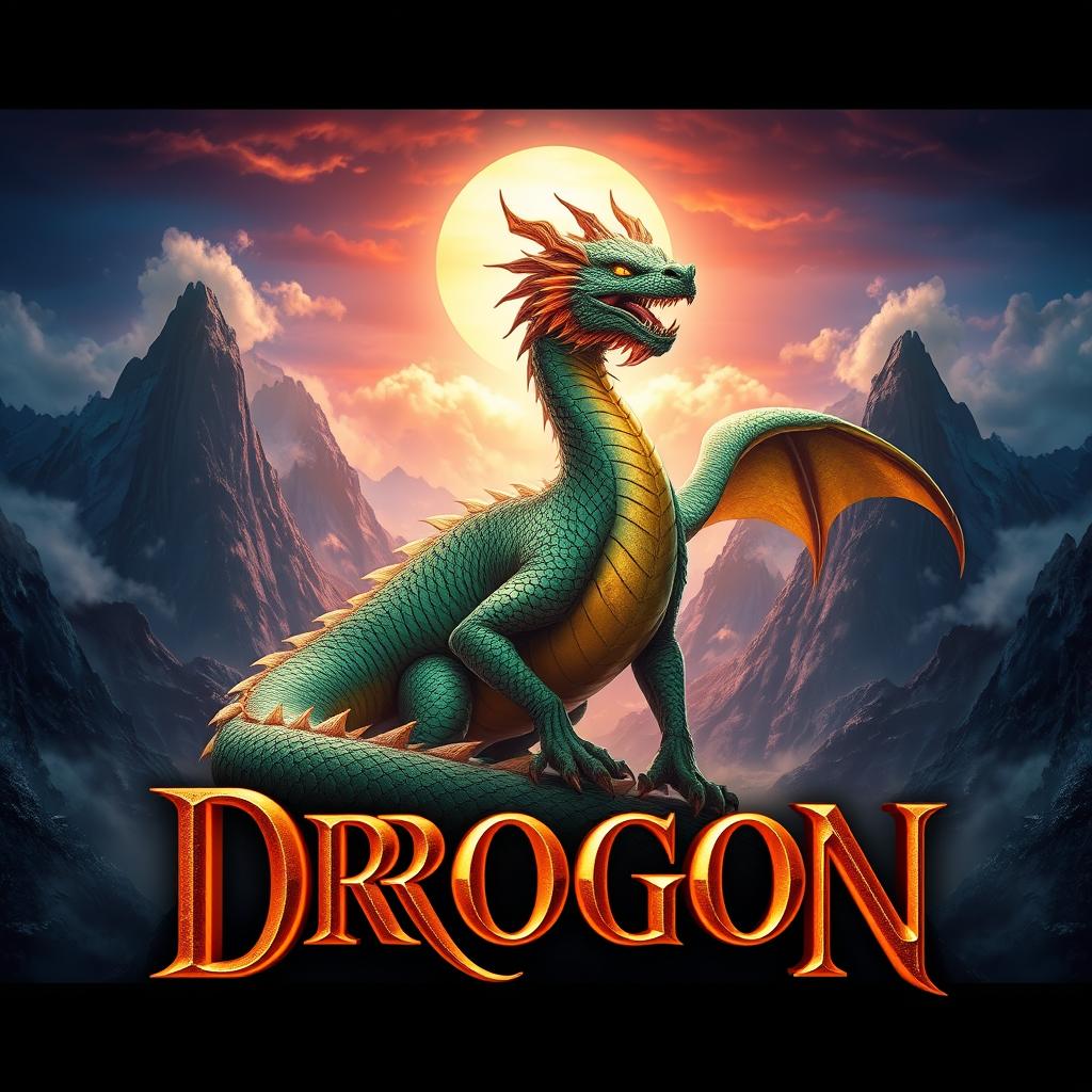 A captivating channel cover for 'DROGON', featuring an epic and powerful dragon at its center