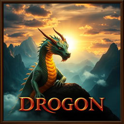 A captivating channel cover for 'DROGON', featuring an epic and powerful dragon at its center
