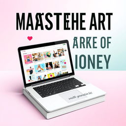 A sleek eBook cover design for "Master the Art of Making Money on Pinterest"