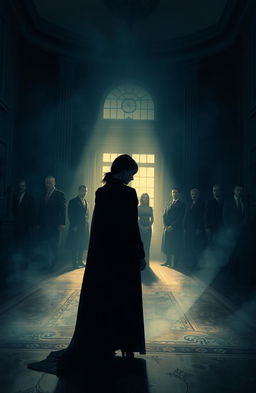 A dramatic and atmospheric scene representing the emotional turmoil of being shattered and alone