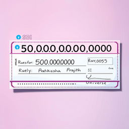 A realistic and detailed illustration of a pay cheque