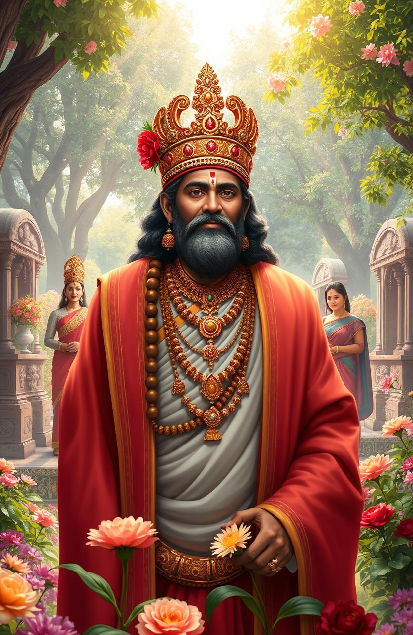 A stunning artistic tribute to Lavu Sri Krishna Devarayalu, the revered historical figure