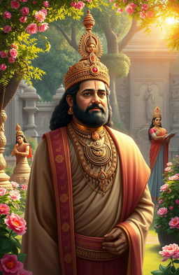 A stunning artistic tribute to Lavu Sri Krishna Devarayalu, the revered historical figure