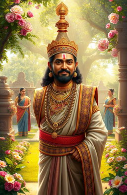 A stunning artistic tribute to Lavu Sri Krishna Devarayalu, the revered historical figure