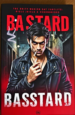 A striking book cover featuring a powerful and enigmatic figure embodying the concept of a 'bastard