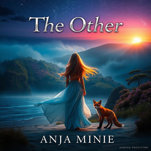 A stunning and mysterious book cover for 'The Other' by Anja Mienie, featuring an enchanting scene that captures the essence of the mystical Island