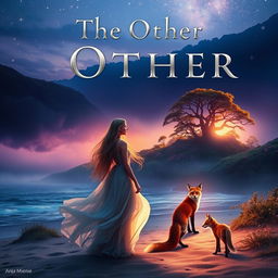 A stunning and mysterious book cover for 'The Other' by Anja Mienie, featuring an enchanting scene that captures the essence of the mystical Island