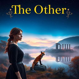 A captivating and mysterious book cover for 'The Other' featuring the enchanting Island of Thrylos