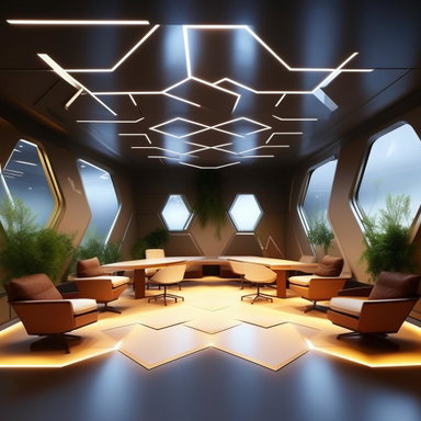 Hexagonal Design for a Modern and Functional Space | Idyllic
