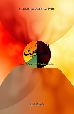 A book cover design for a poetry collection titled 'قبيلة متناقضات' (Tribe of Contradictions) by Dr