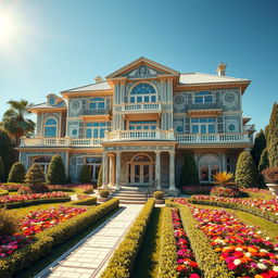 A stunningly designed house made entirely from one-hundred thousand-dollar bills