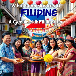 An engaging visual representation of what makes a Filipino a Genuine Filipino