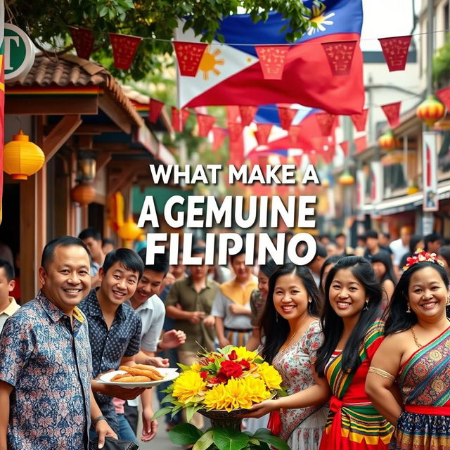 An engaging visual representation of what makes a Filipino a Genuine Filipino