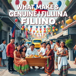 An engaging visual representation of what makes a Filipino a Genuine Filipino