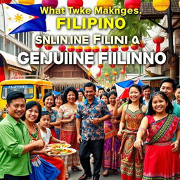 An engaging visual representation of what makes a Filipino a Genuine Filipino
