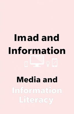 A simple and visually appealing graphic design featuring the theme of Media and Information Literacy