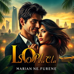 A captivating book cover featuring a sultry, passionate scene between a striking young university professor and an alluring student in a lush, tropical setting of São Paulo, Brazil