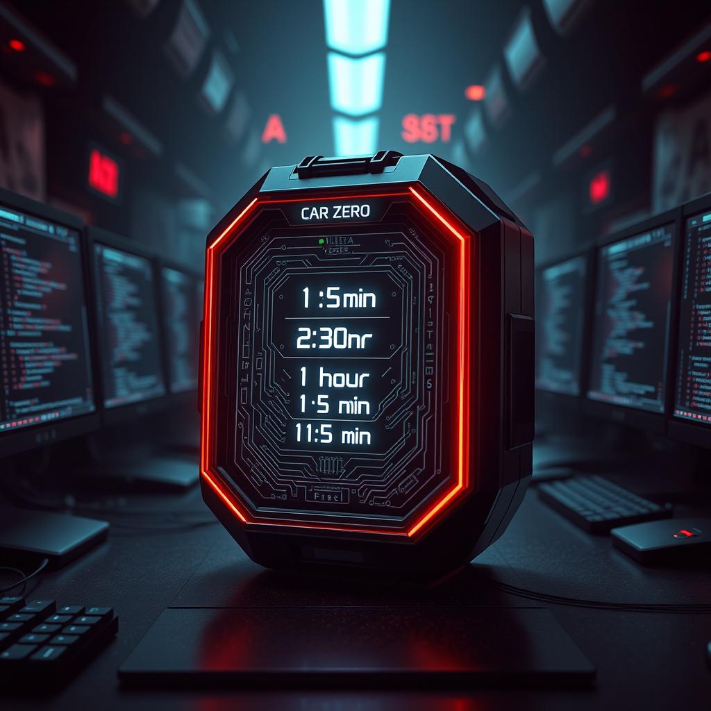 A fictional advanced black hat hacking device named 'Car Zero'