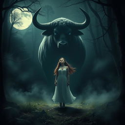 A mystical, atmospheric scene depicting the legend of 'Casa 1028 Bella Aurora'