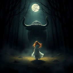 A mystical, atmospheric scene depicting the legend of 'Casa 1028 Bella Aurora'