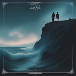 A metalcore album cover featuring a stormy, twilight ocean scene