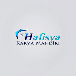 A beautifully designed logo featuring the text 'PT Hafisya Karya Mandiri' in an elegant font with a modern touch