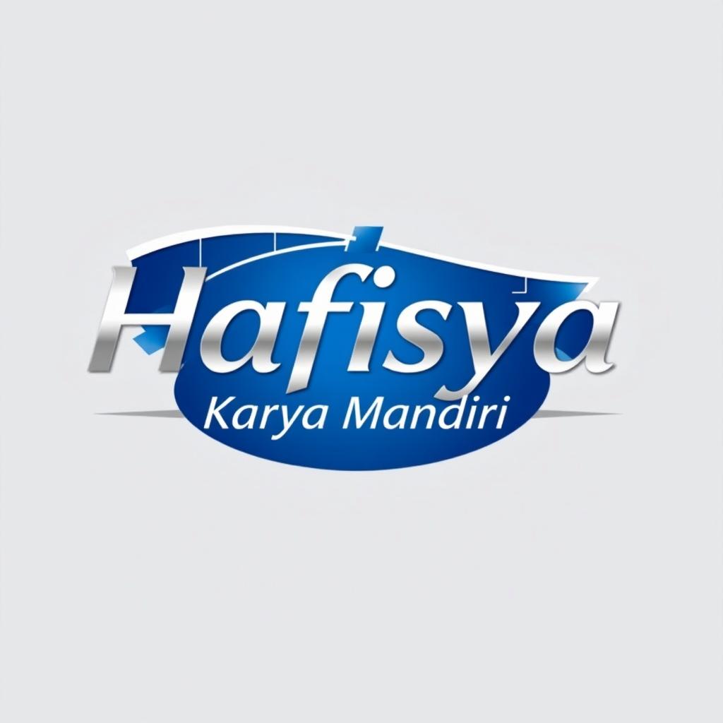 A beautifully designed logo featuring the text 'PT Hafisya Karya Mandiri' in an elegant font with a modern touch