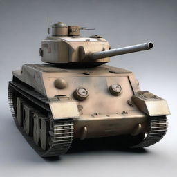 A high-quality digital rendering of a British Mark I tank from World War I, depicted in its characteristic rhomboid shape with weathered armor and intricate details