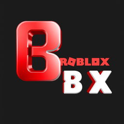 A unique design of the Roblox logo featuring a bold, modern style