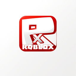 A unique design of the Roblox logo featuring a bold, modern style