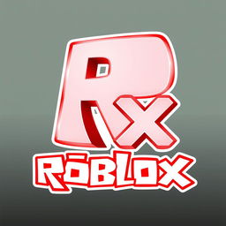 A unique design of the Roblox logo featuring a bold, modern style