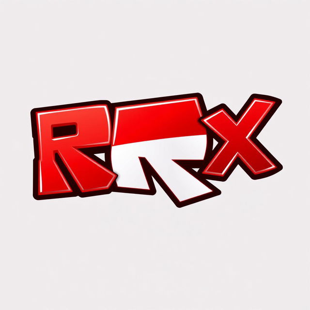 A unique design of the Roblox logo featuring a bold, modern style