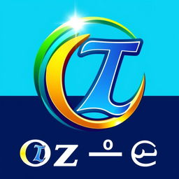 A stylized logo for 'Oz-π', combining elements of mathematical precision with a vibrant, artistic flair
