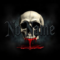 The words 'No Name' stylized in bold, dark gothic lettering, prominently displayed in the foreground