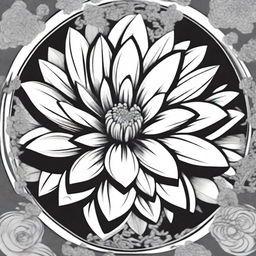 A high-quality manga-style digital art image featuring a well-defined flower