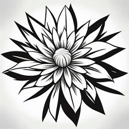 A high-quality manga-style digital art image featuring a well-defined flower