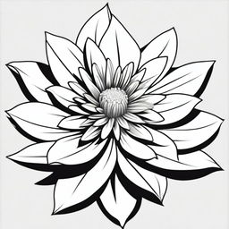 A high-quality manga-style digital art image featuring a well-defined flower