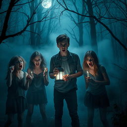 A dark and eerie scene inspired by a horror movie
